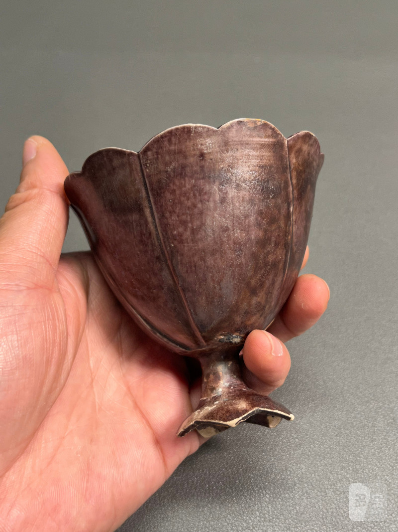 明中期  仿紫定兰花杯 - 图7